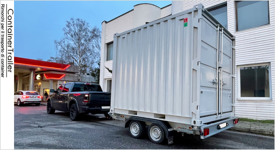 Trasporto del container con il pickup